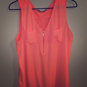 Apt 9 / Bright neon orange top
